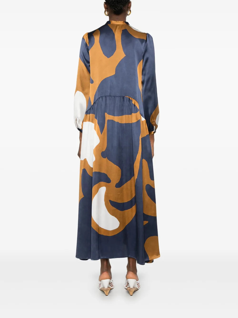 abstract-print maxi dress
