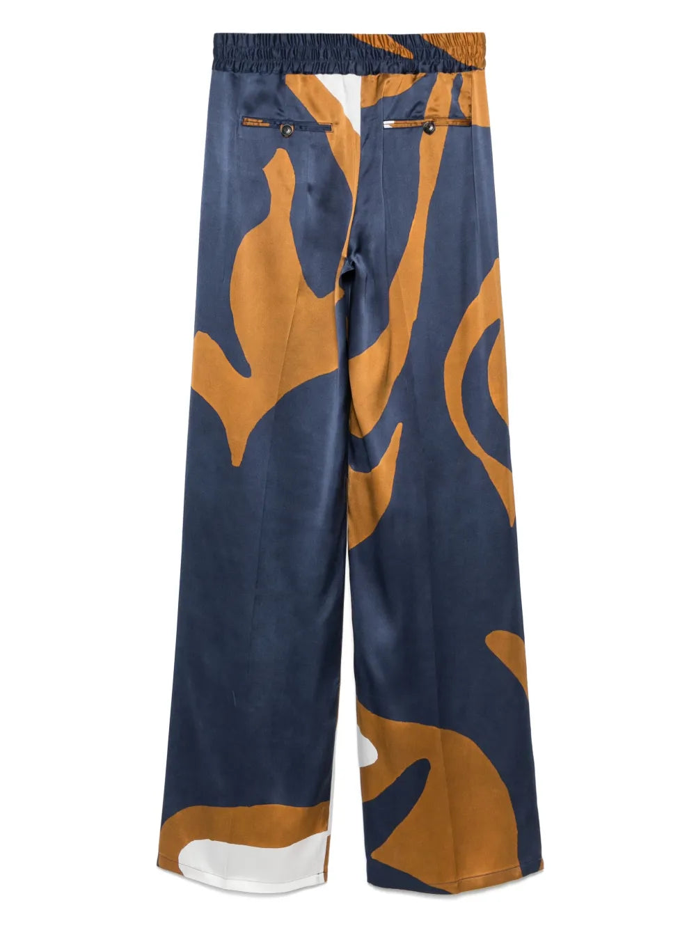 abstract-print trousers