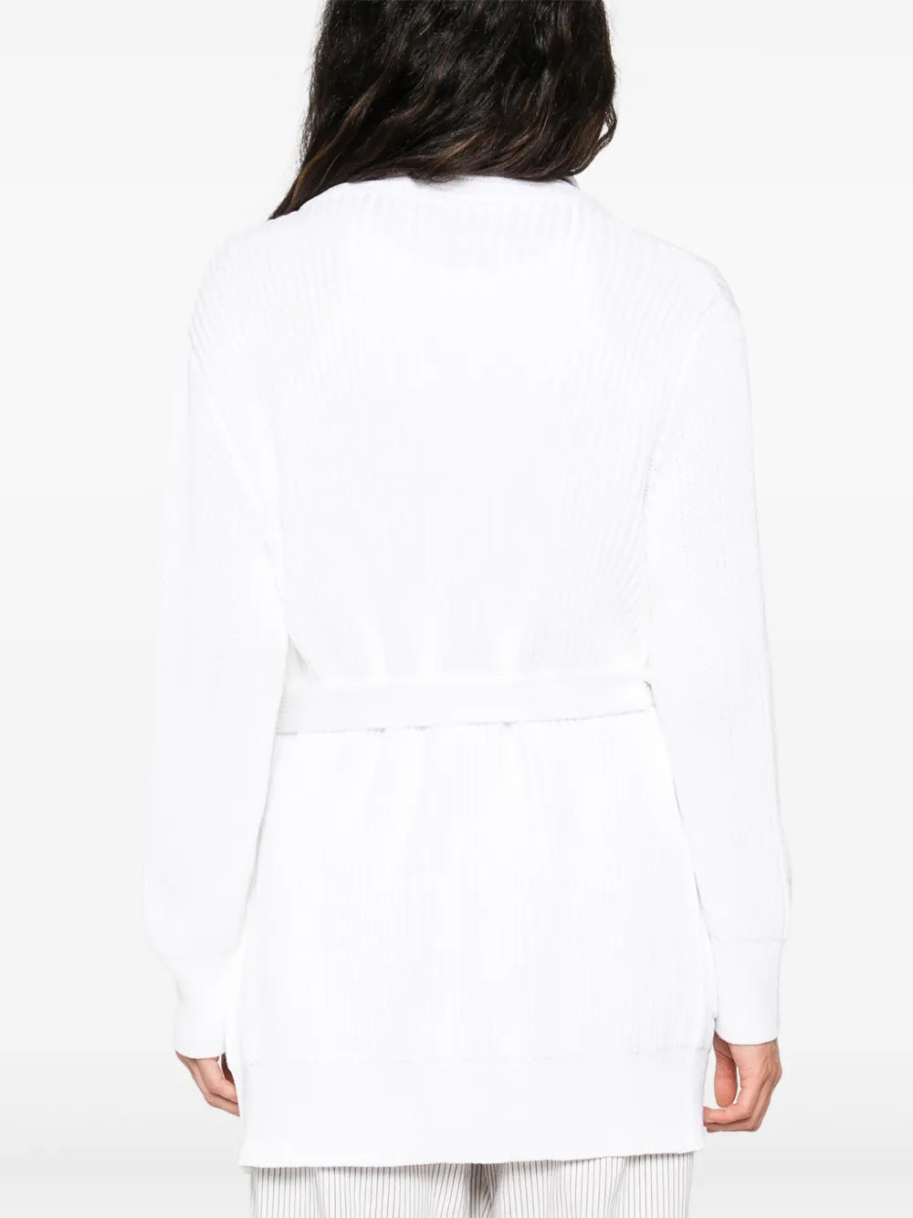 logo-patch cardigan