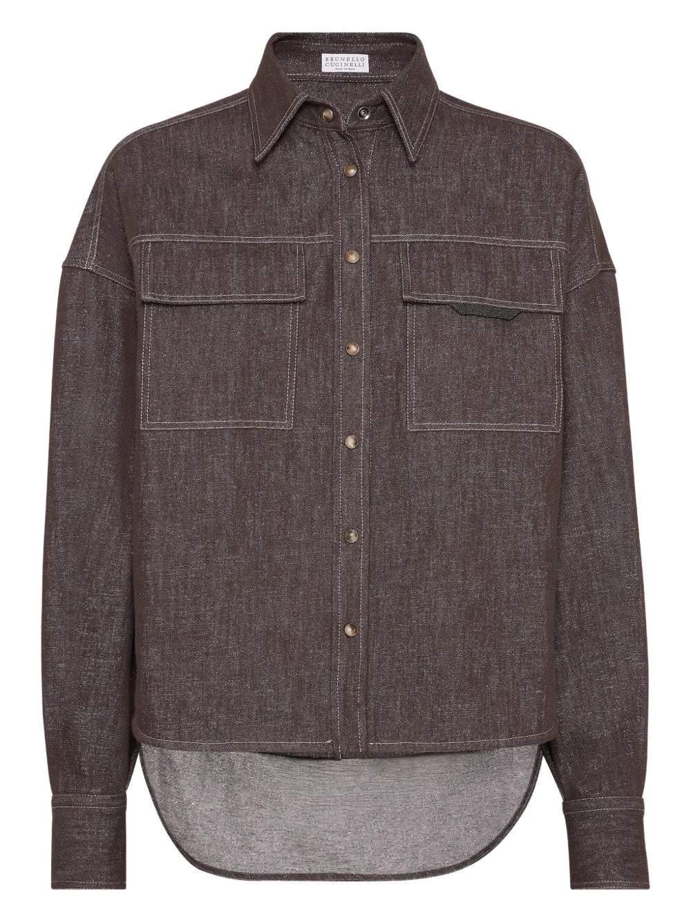 camisa con forro a contraste