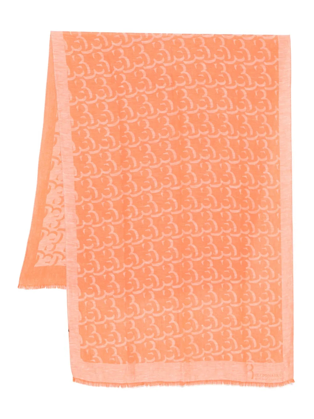 logo-print scarf