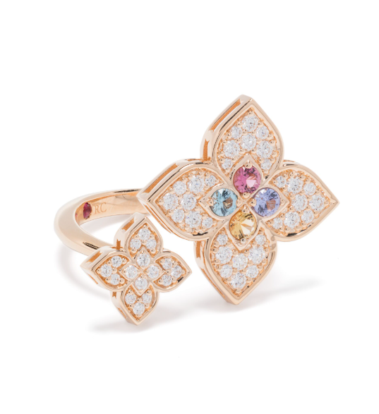 18K rose gold Venetian Princess multi-stone ring