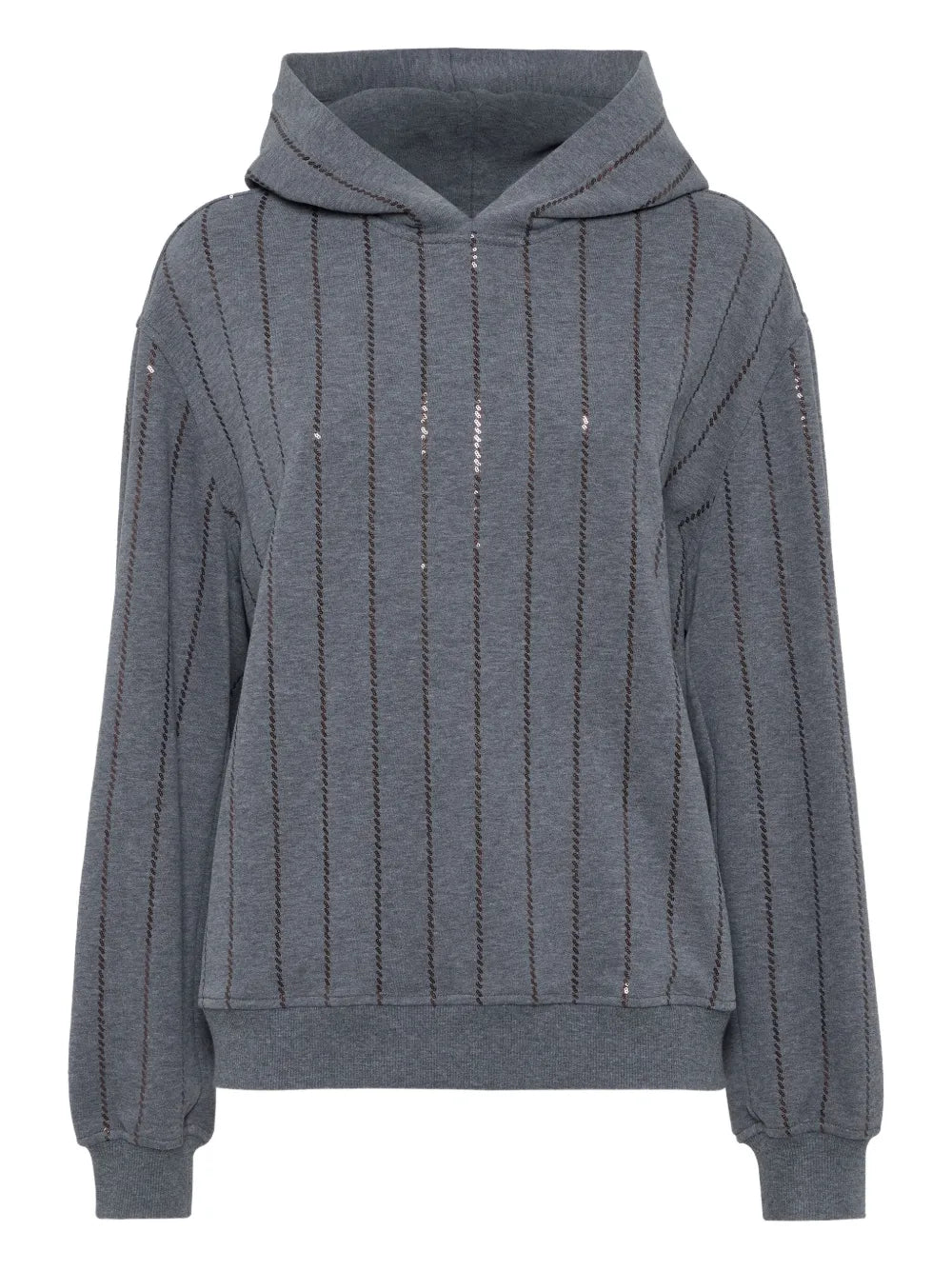 sequin-embellished hoodie