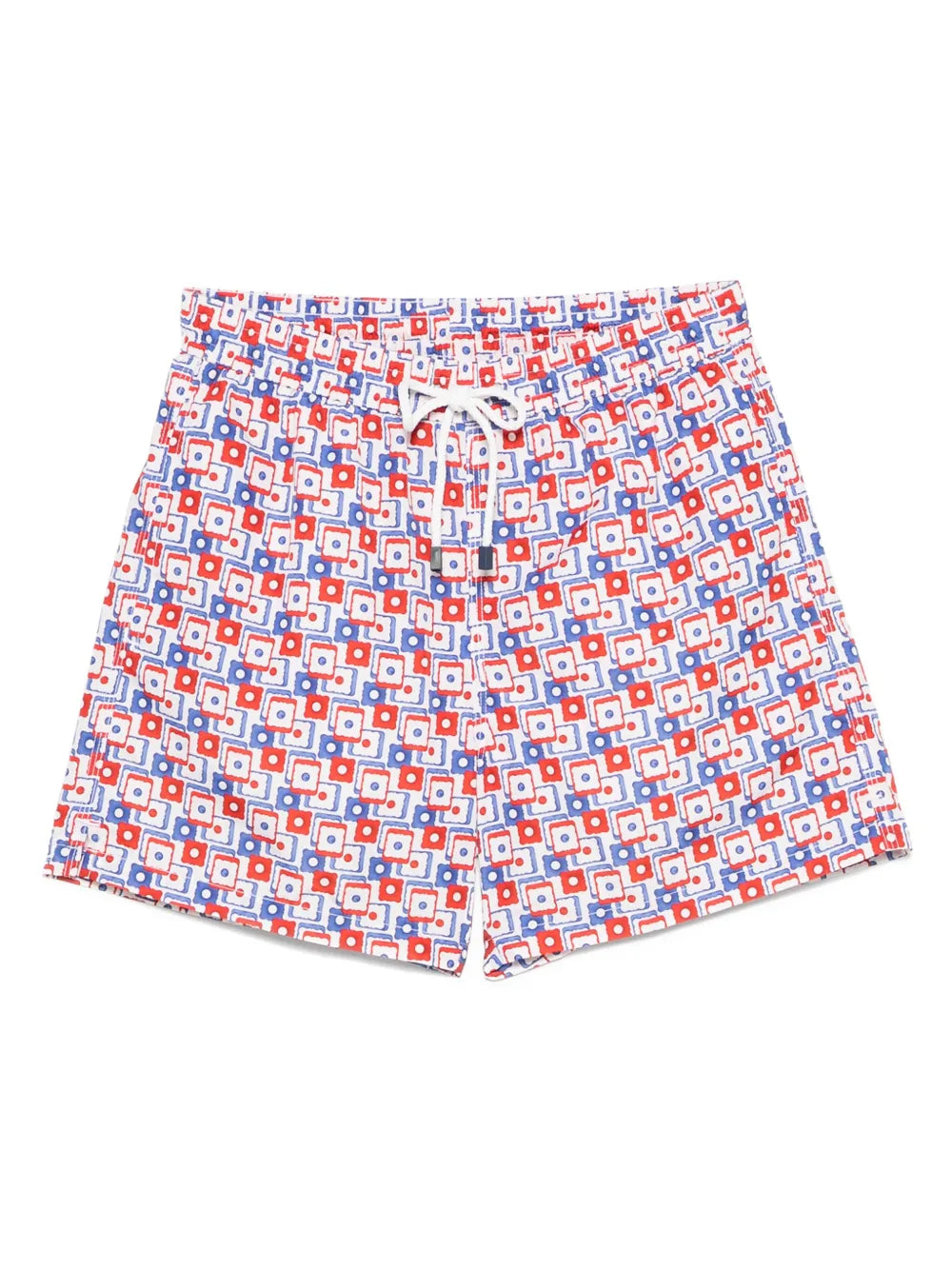 geometric-print swim shorts