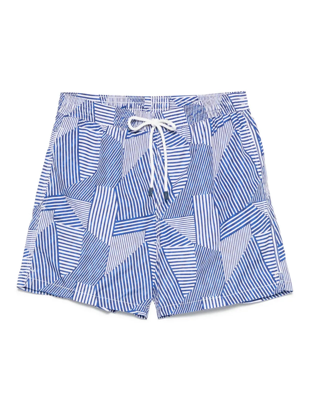striped swim shorts