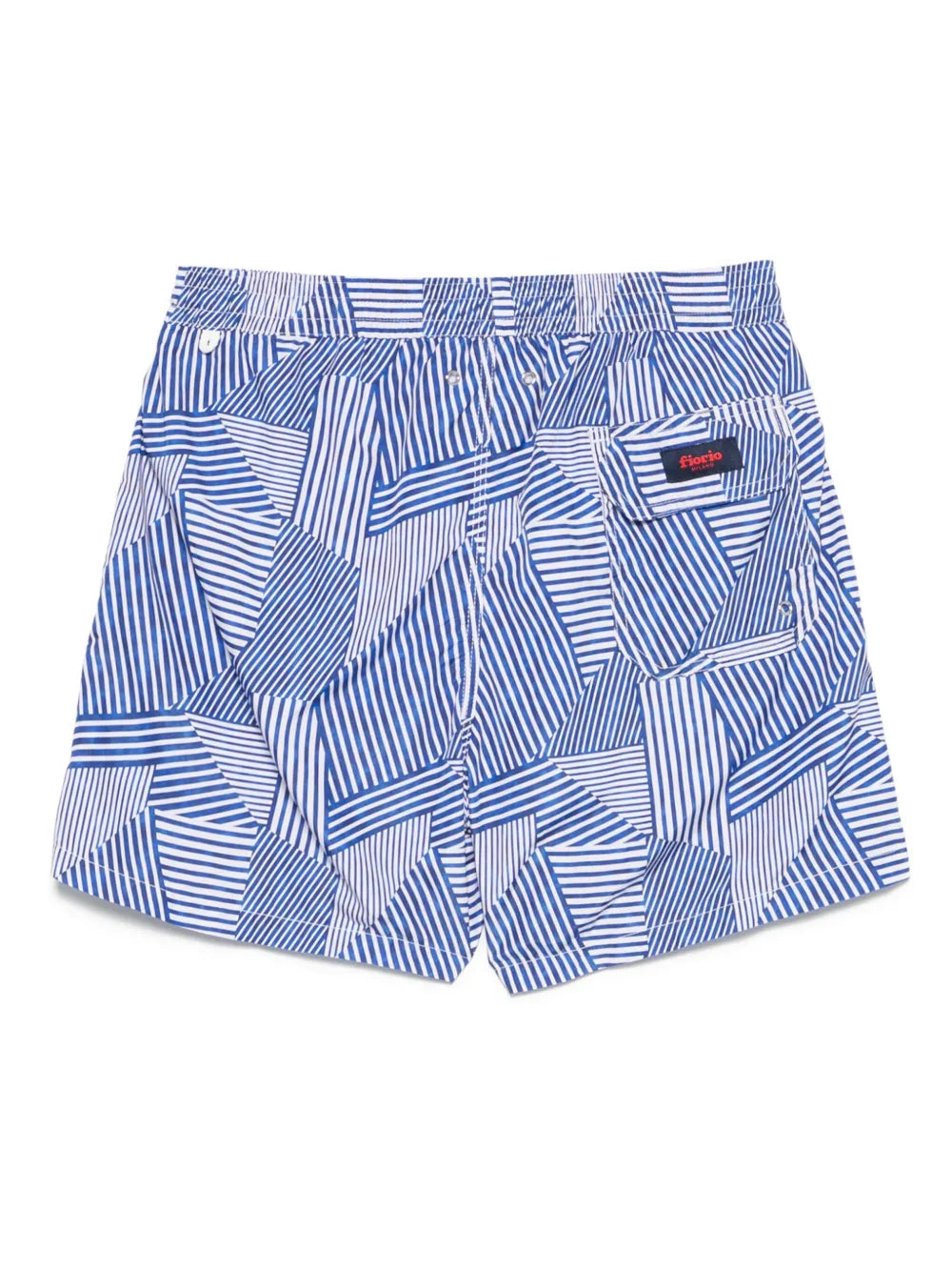 striped swim shorts