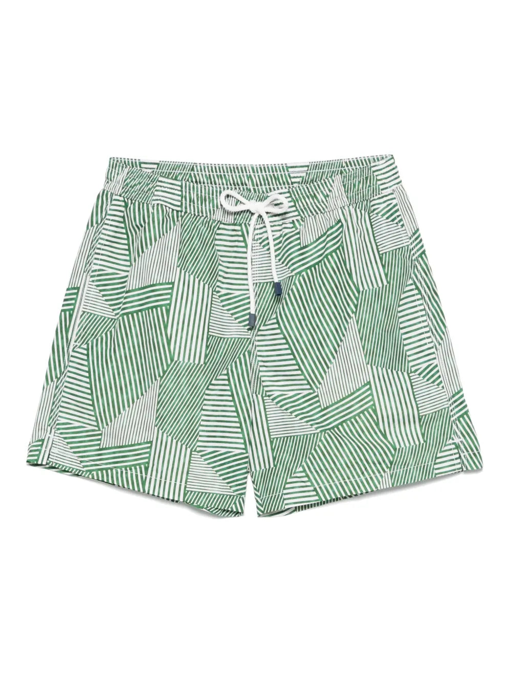 striped swim shorts