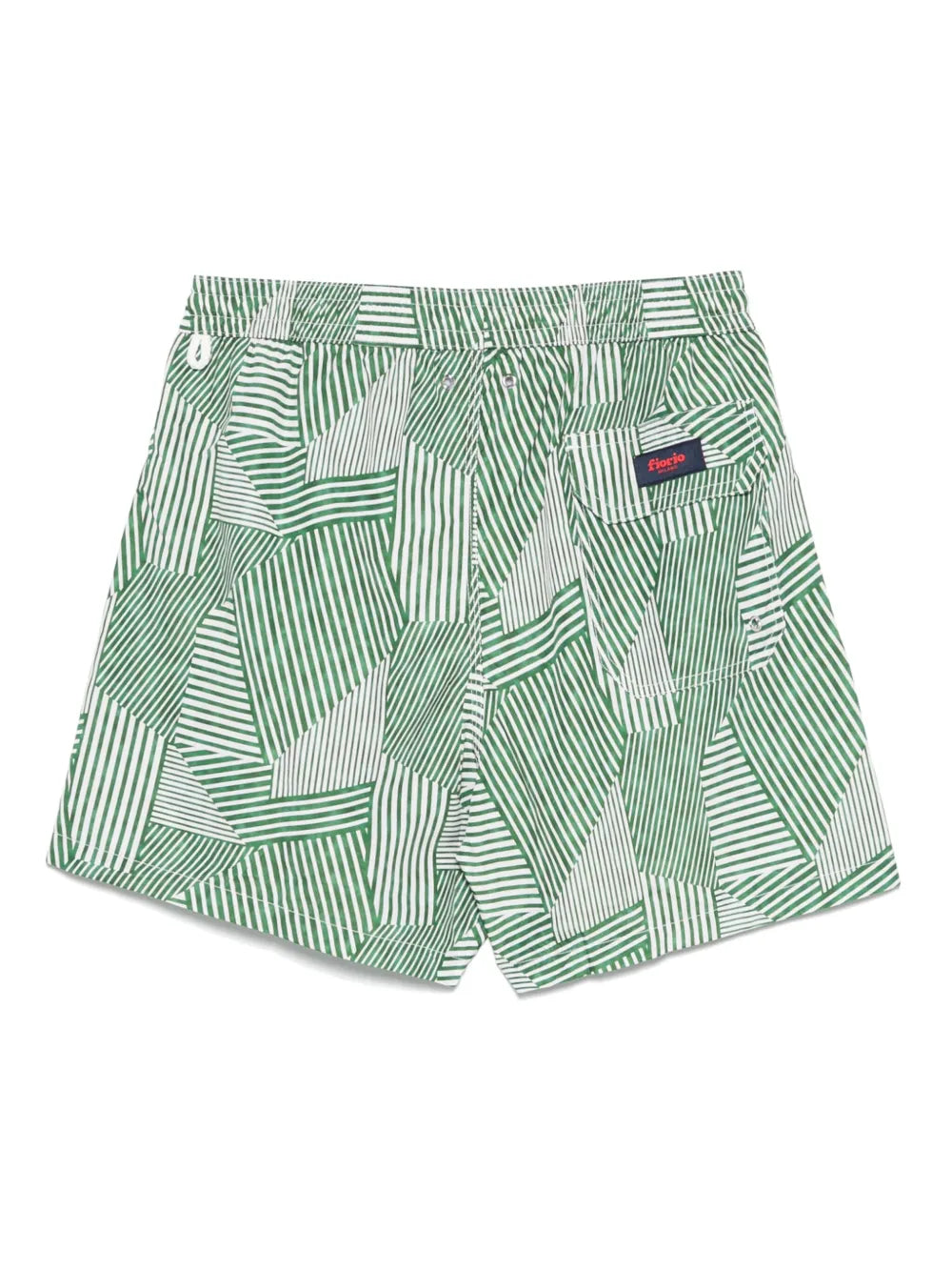 striped swim shorts