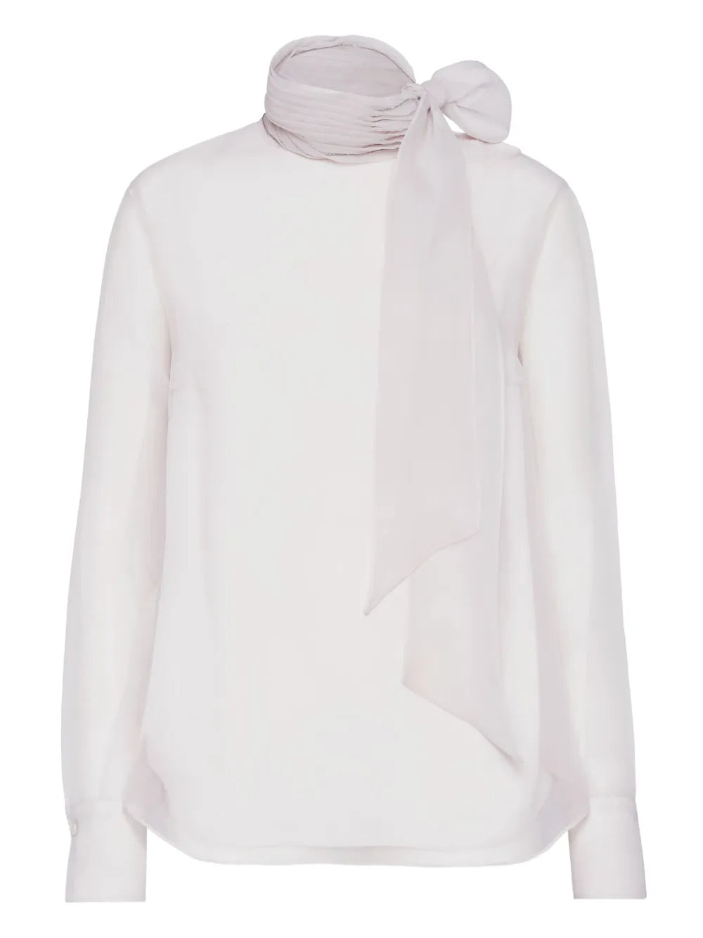 pussybow silk blouse