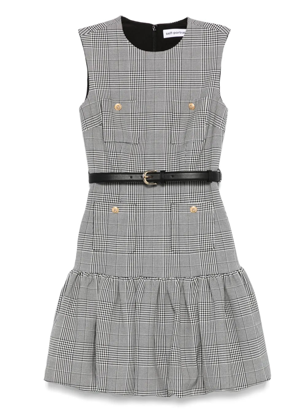 checked dress