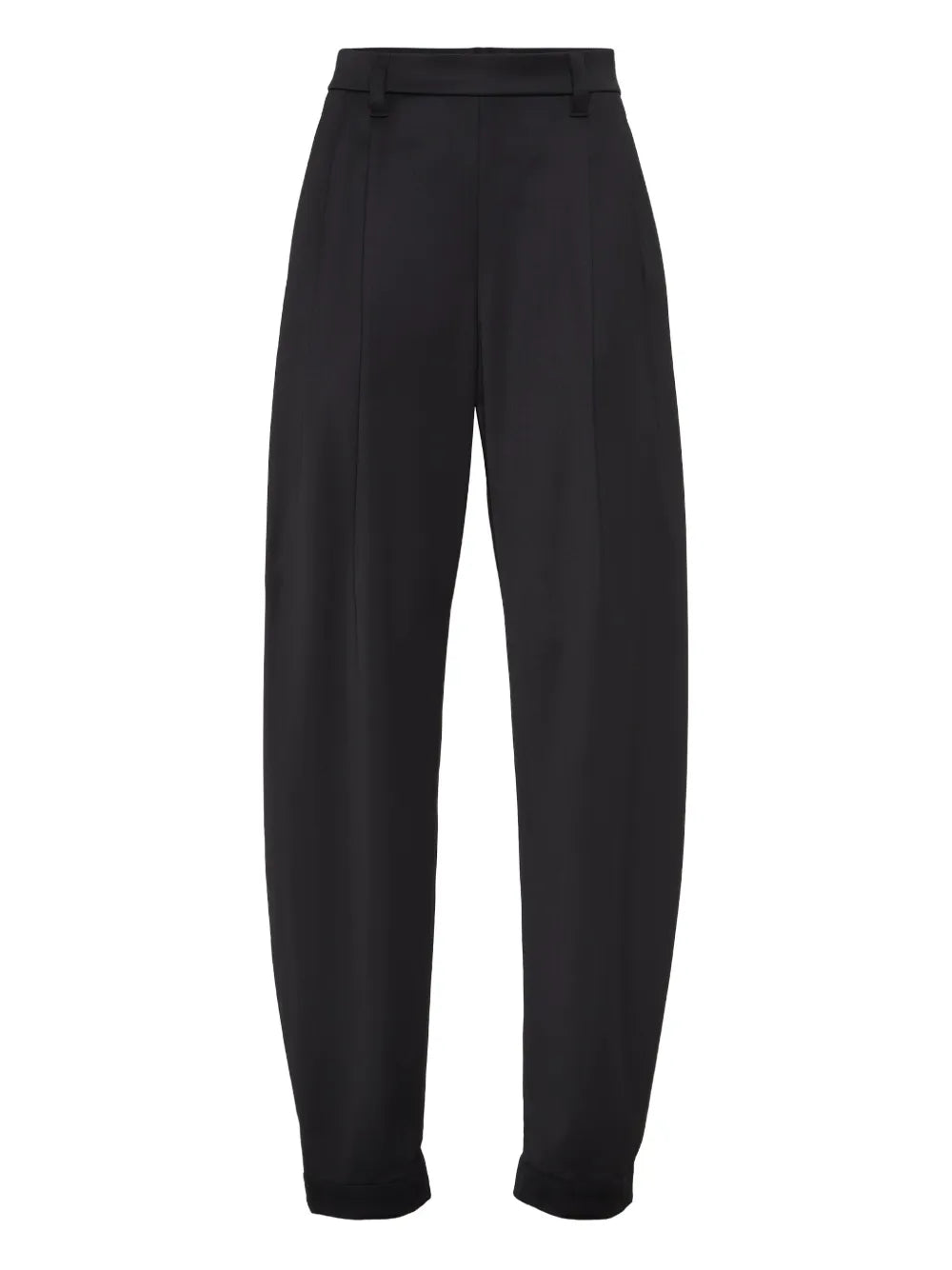 pleated-front tailored trousers