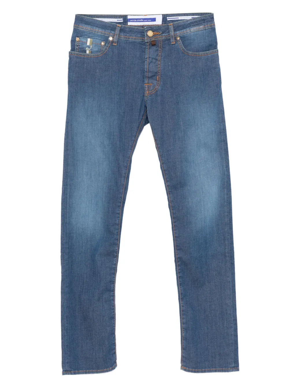 pocket-detail slim-fit jeans