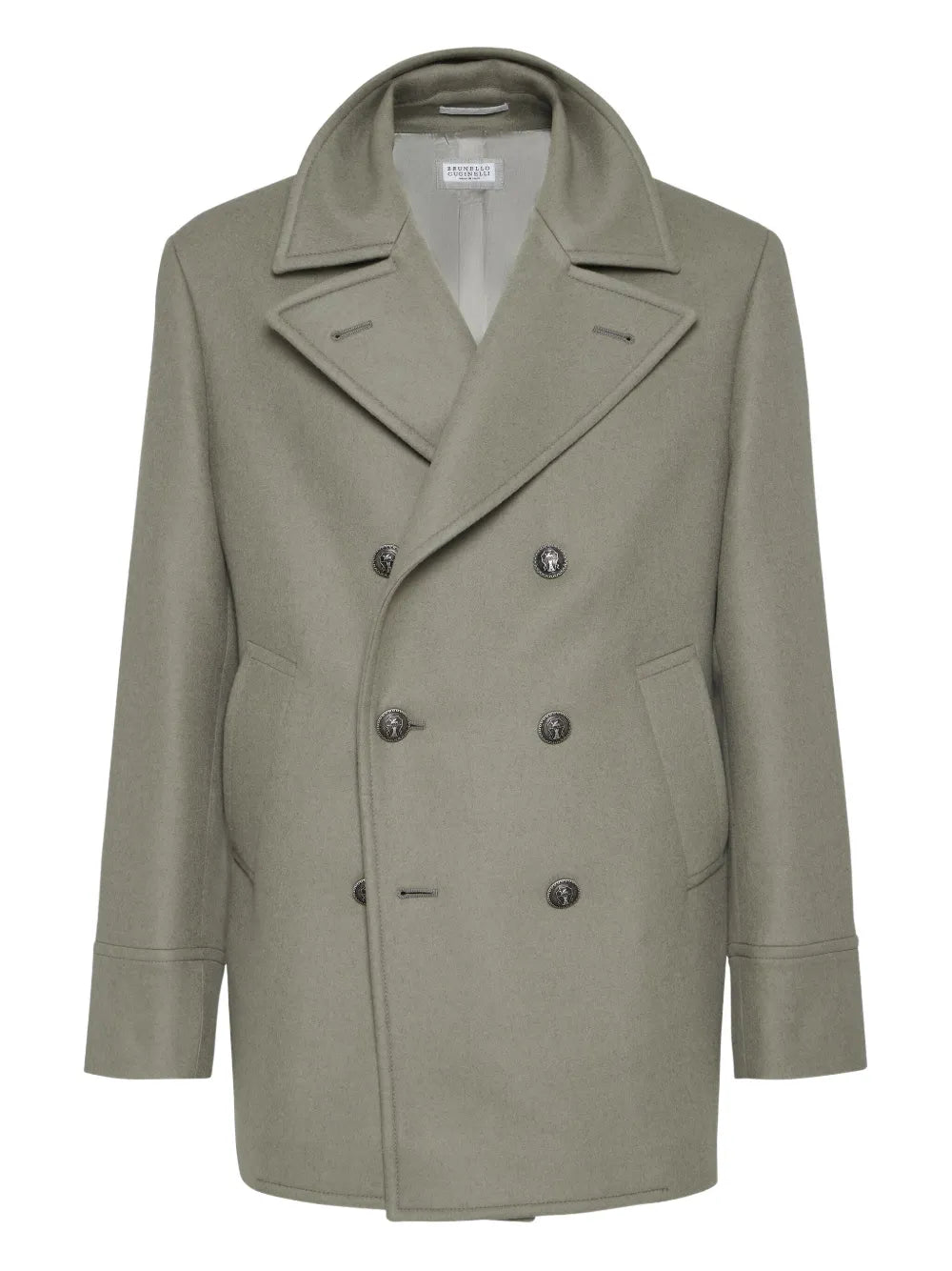double-breasted wool coat