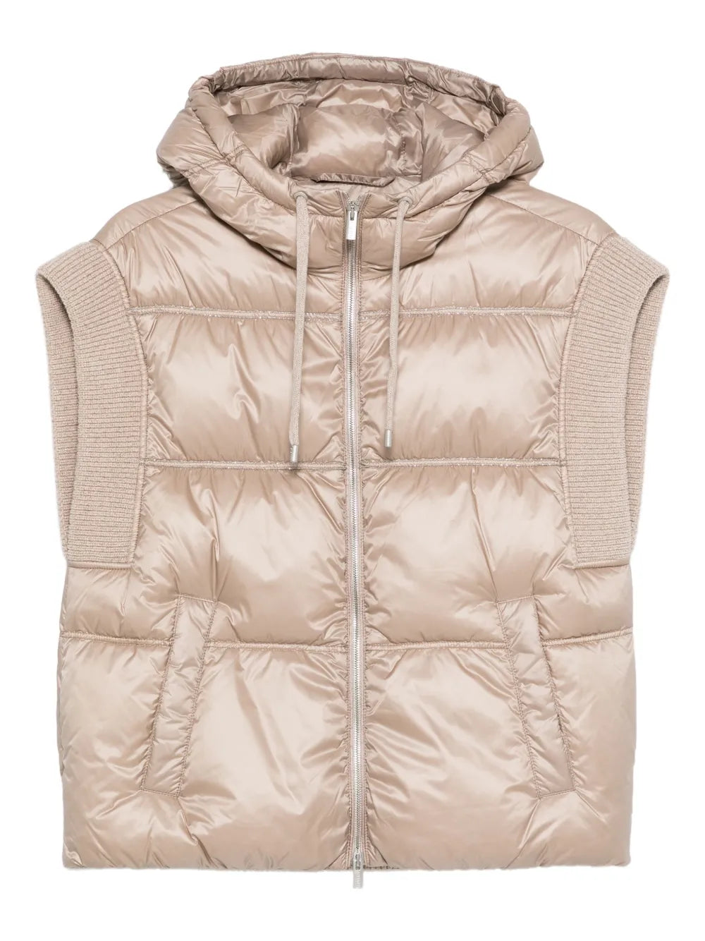 hooded quilted vest