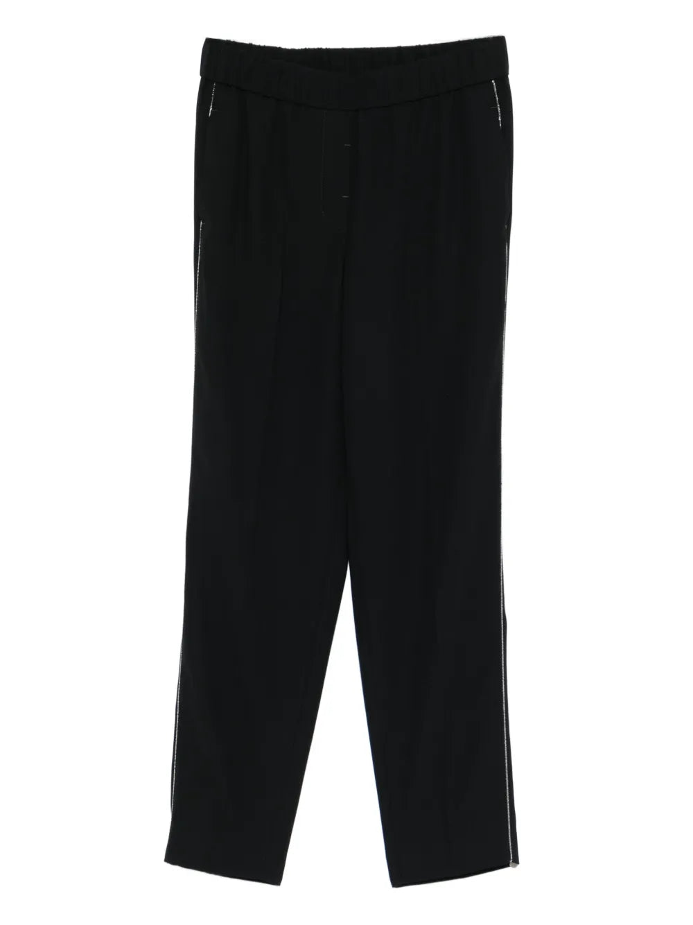 elasticated-waistband trousers