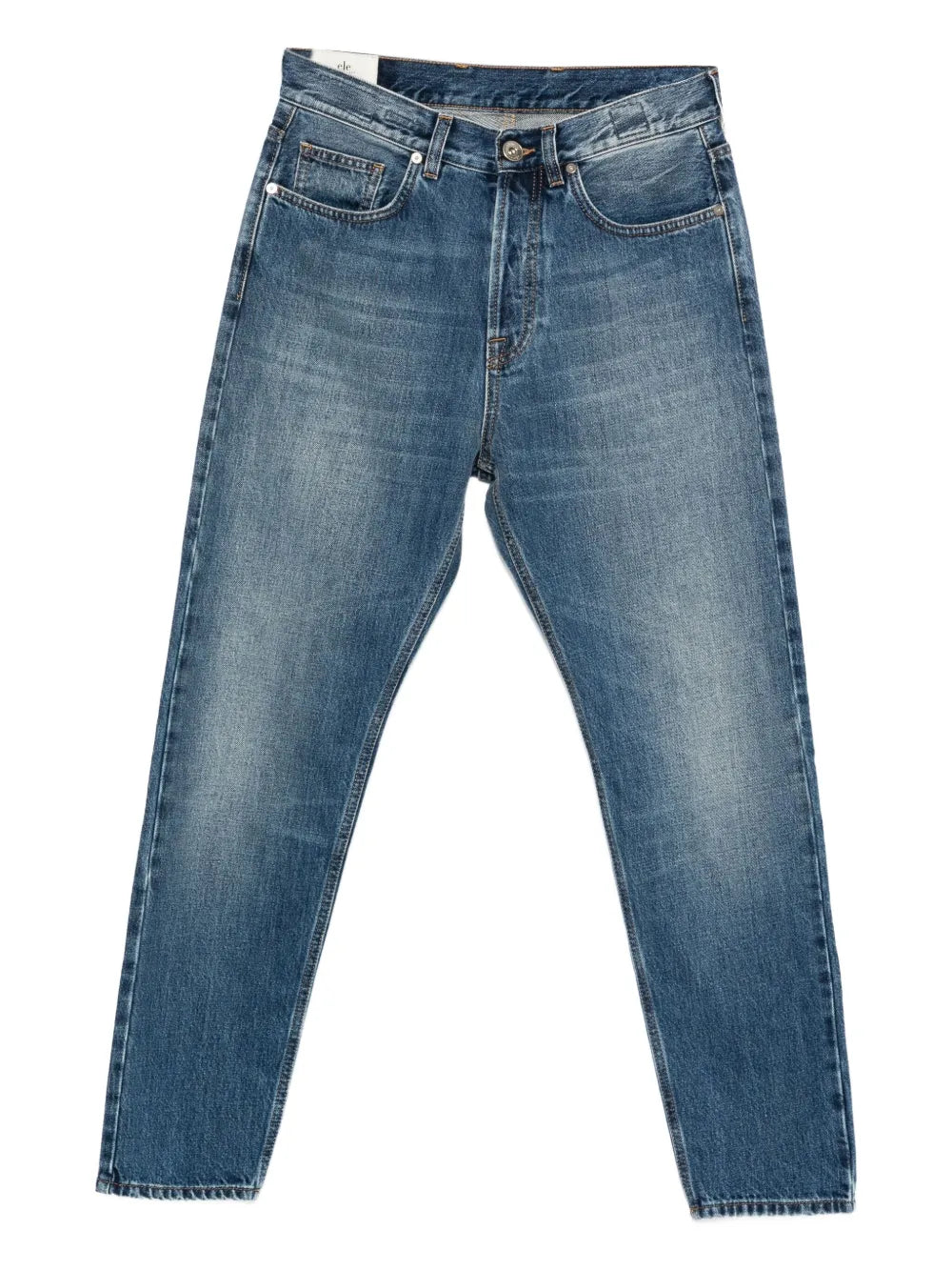 straight-leg cotton jeans