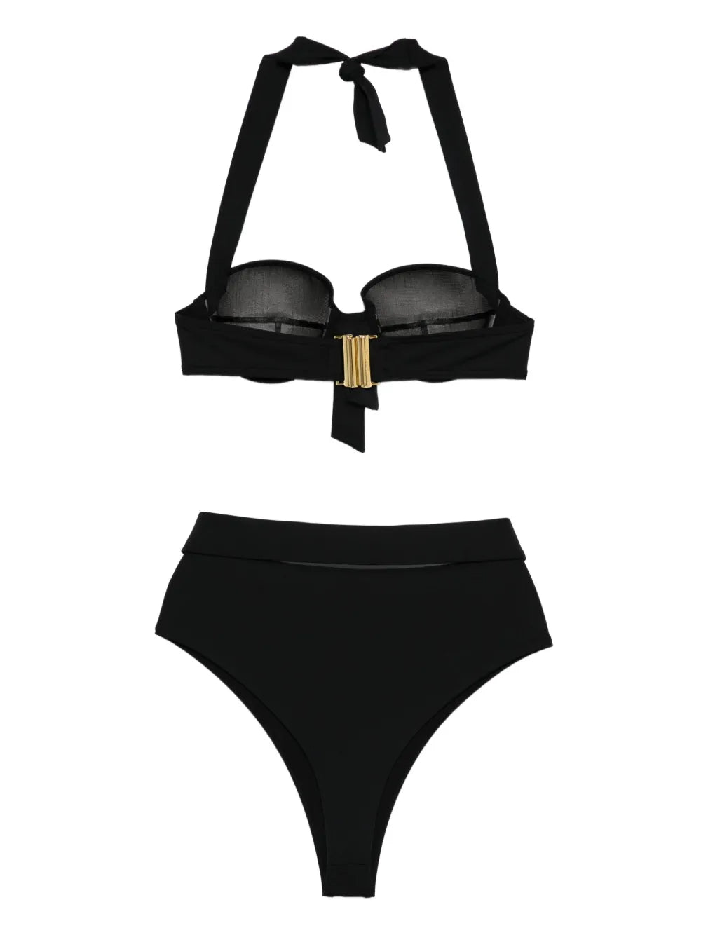 halterneck belted bikini