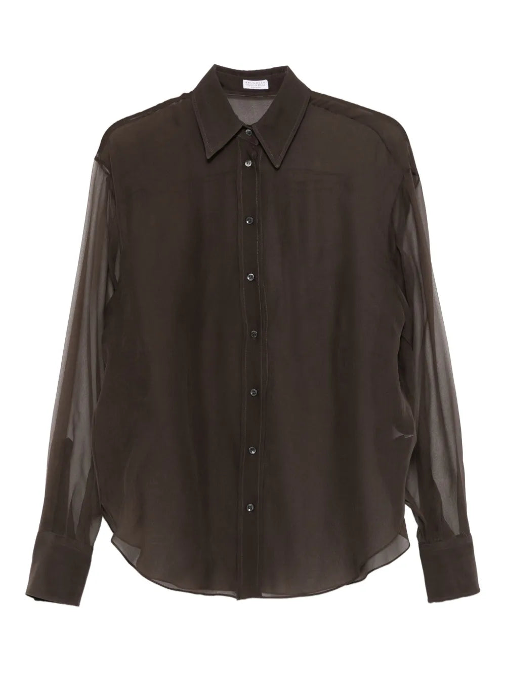 silk button-up shirt