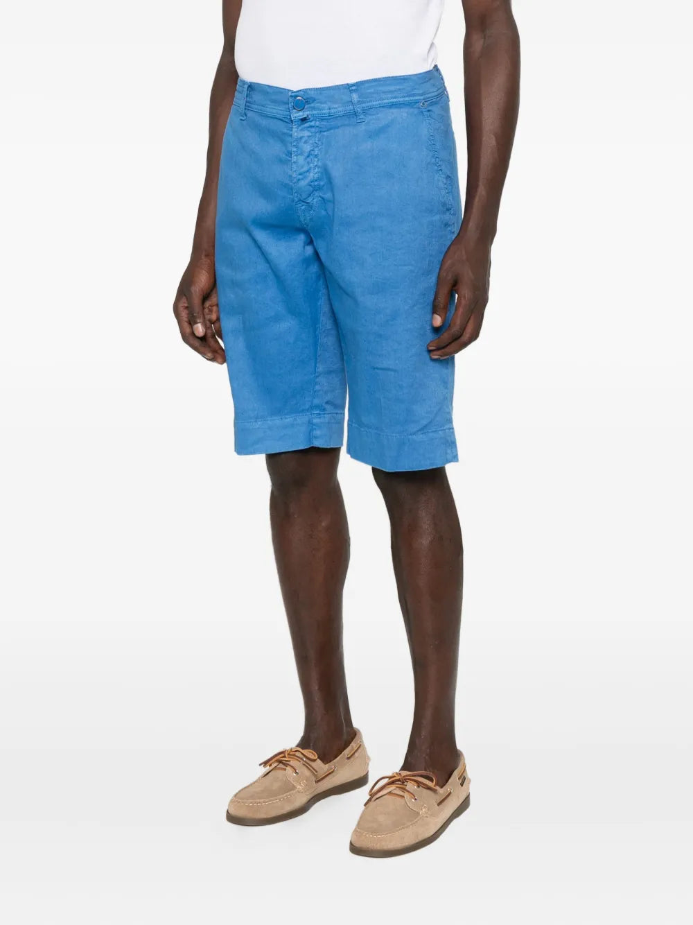 cuffed-hem shorts