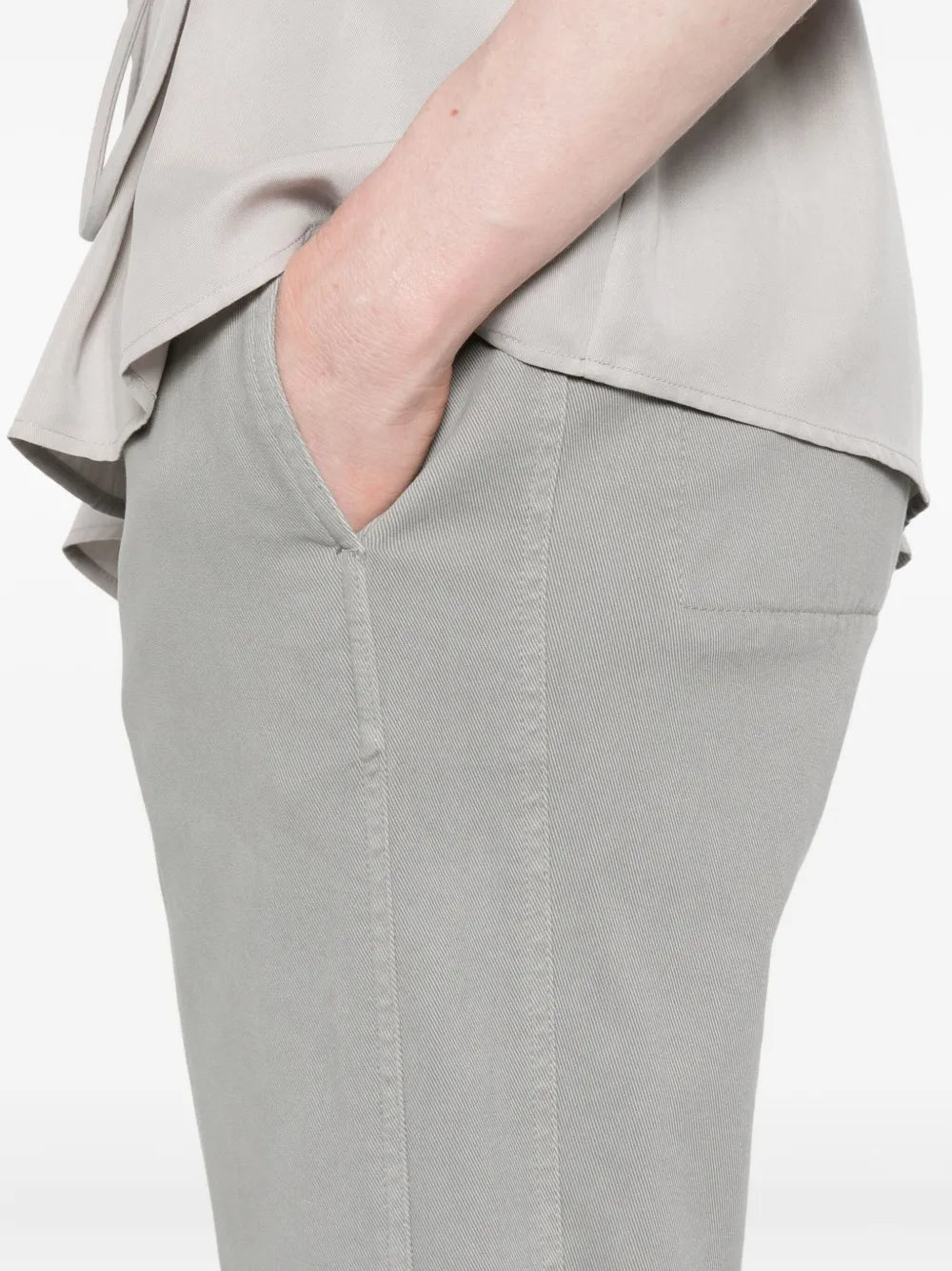 pleated-pocket trousers