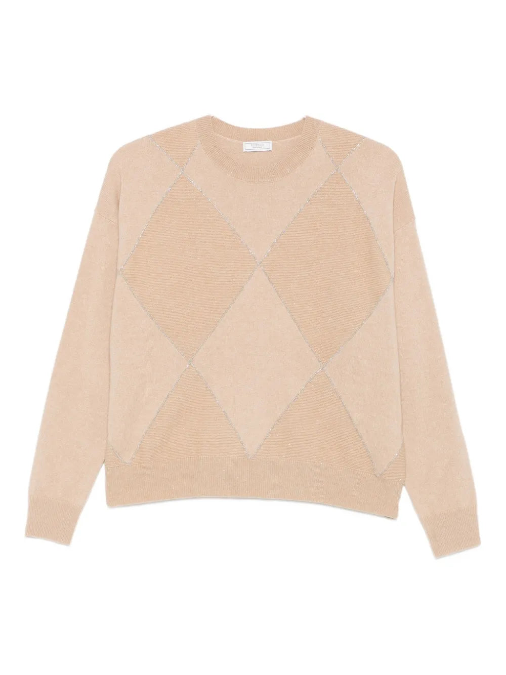 diamond-pattern sweater