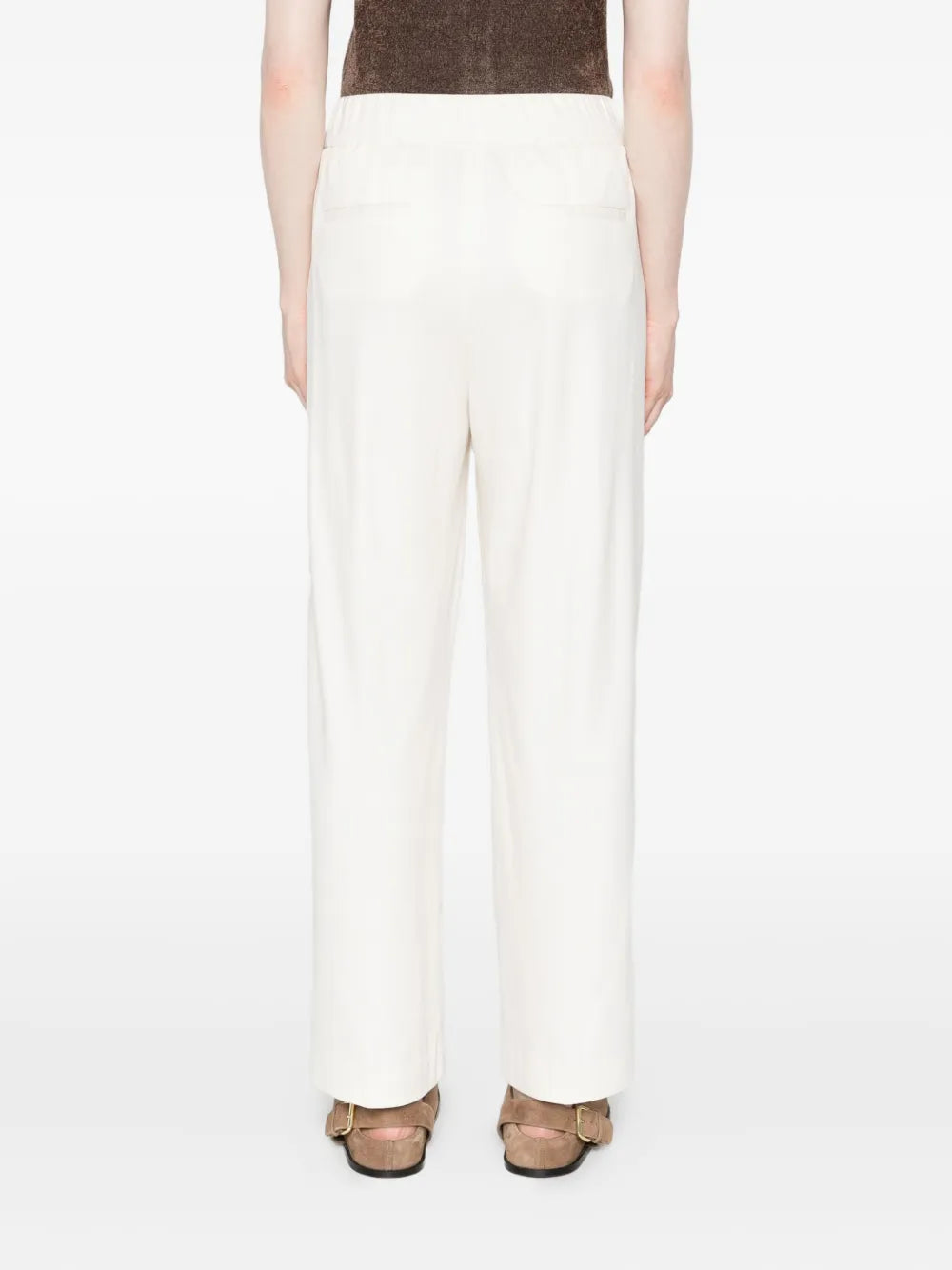 pleated wide-leg trousers