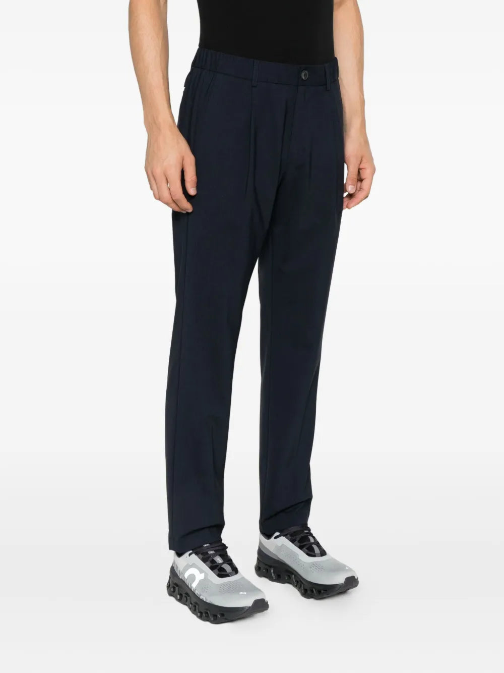 pleated-front trousers