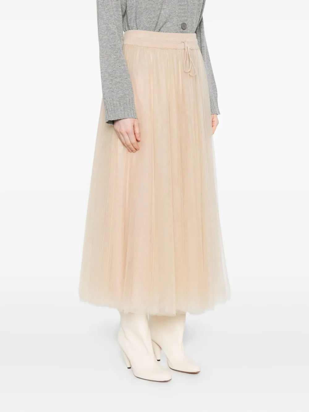 pleated drawstring skirt