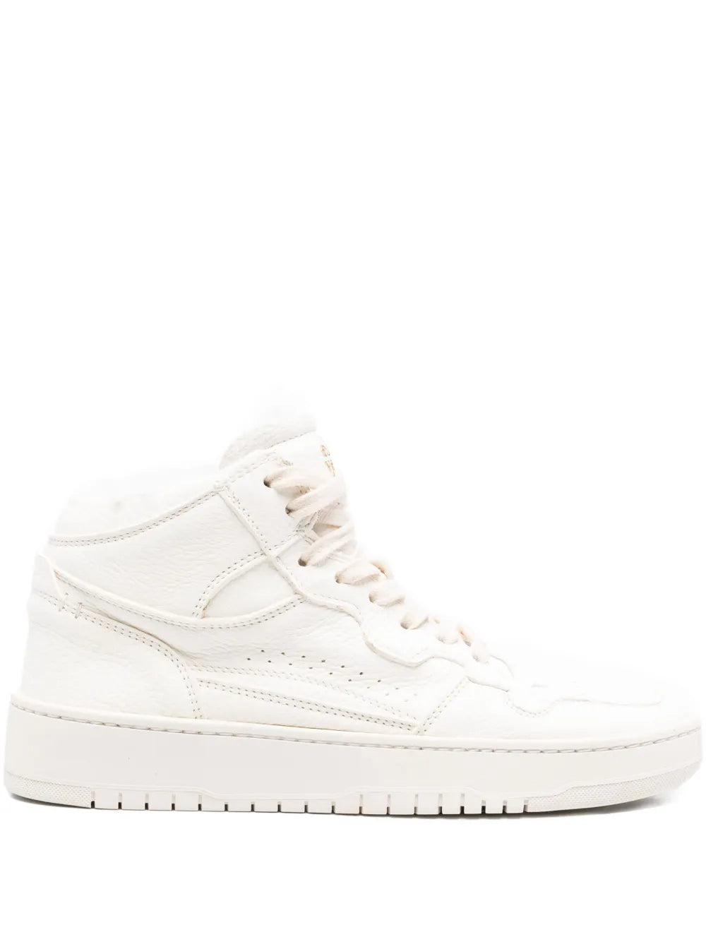 leather high-top sneakers