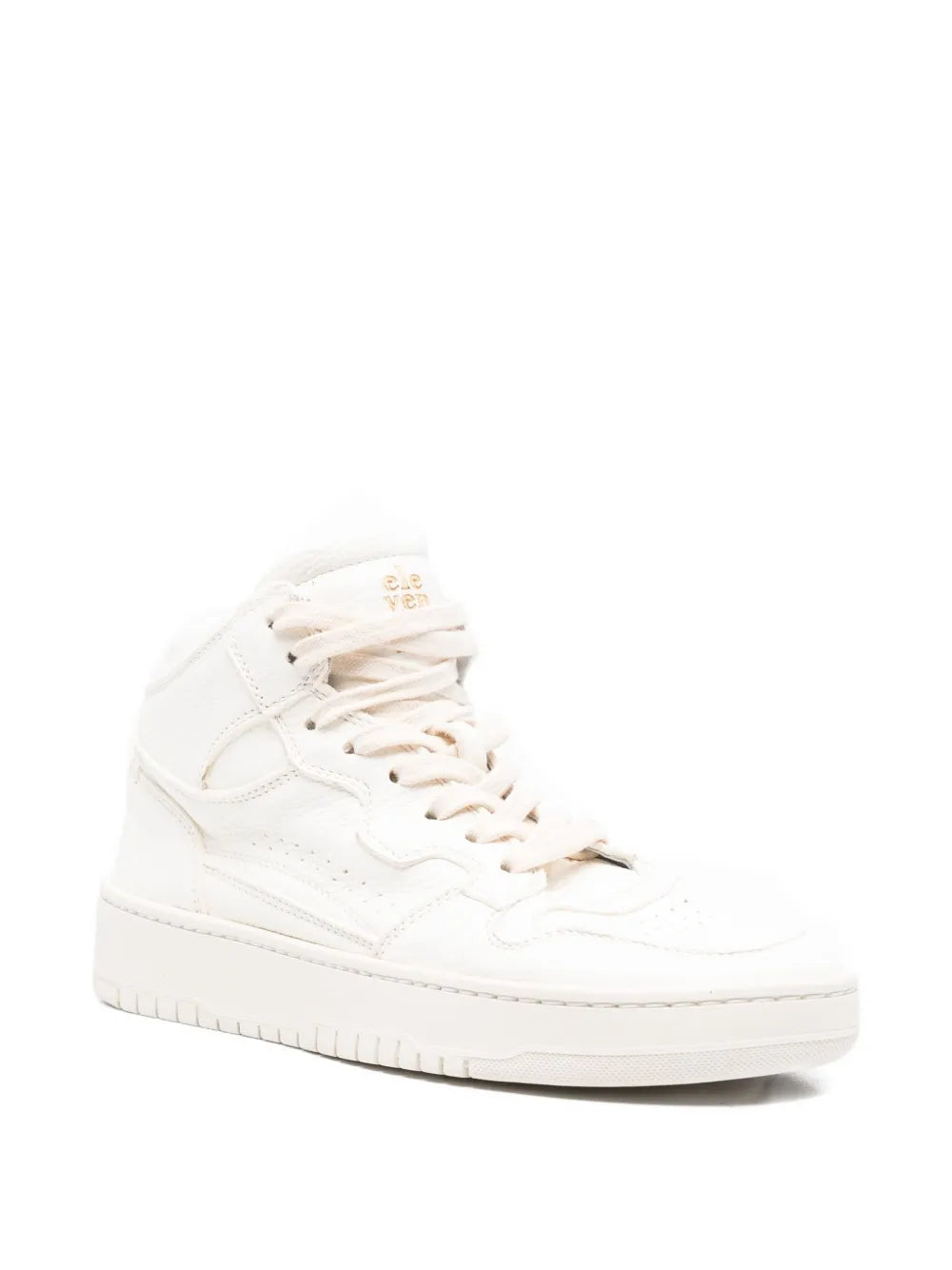 leather high-top sneakers