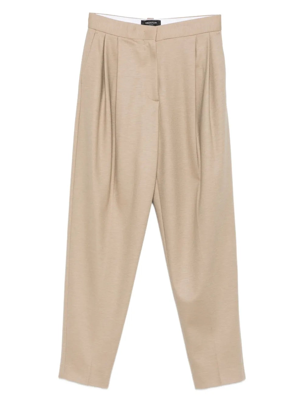 pleated-front trousers