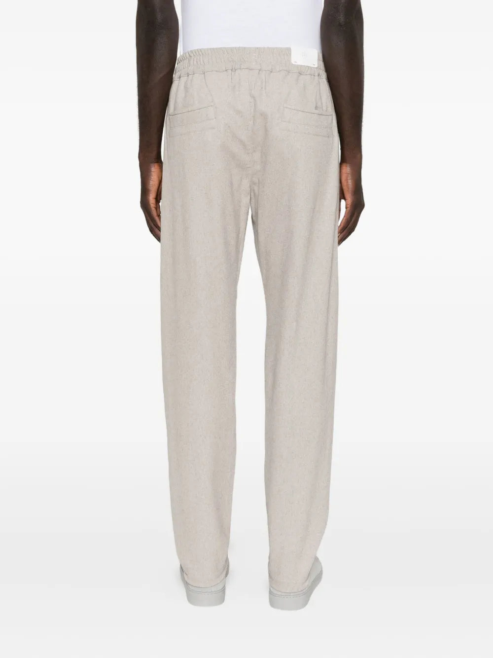 elastic-waistband trousers