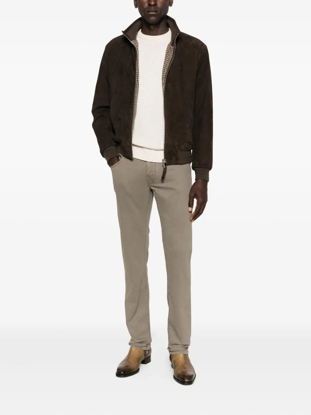 straight-leg jeans