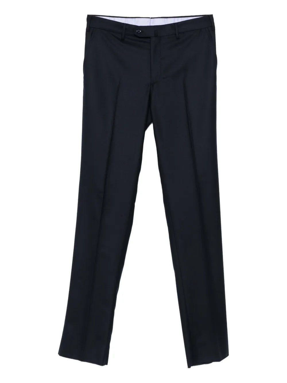 pantalones de lana con raya planchada