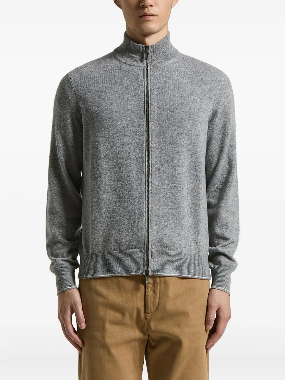 zip-fastening cardigan