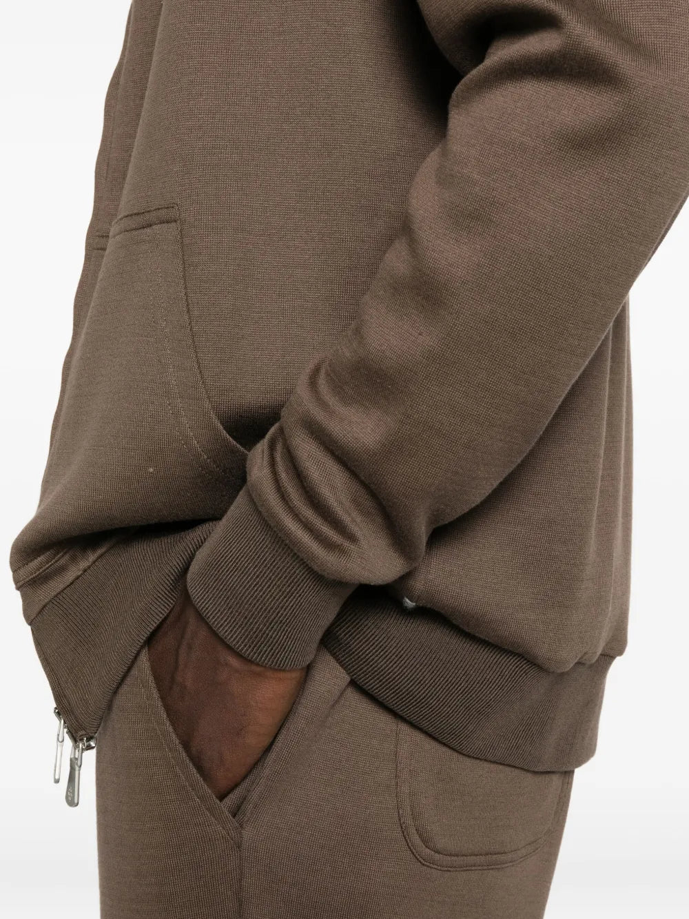 zip-up hoodie