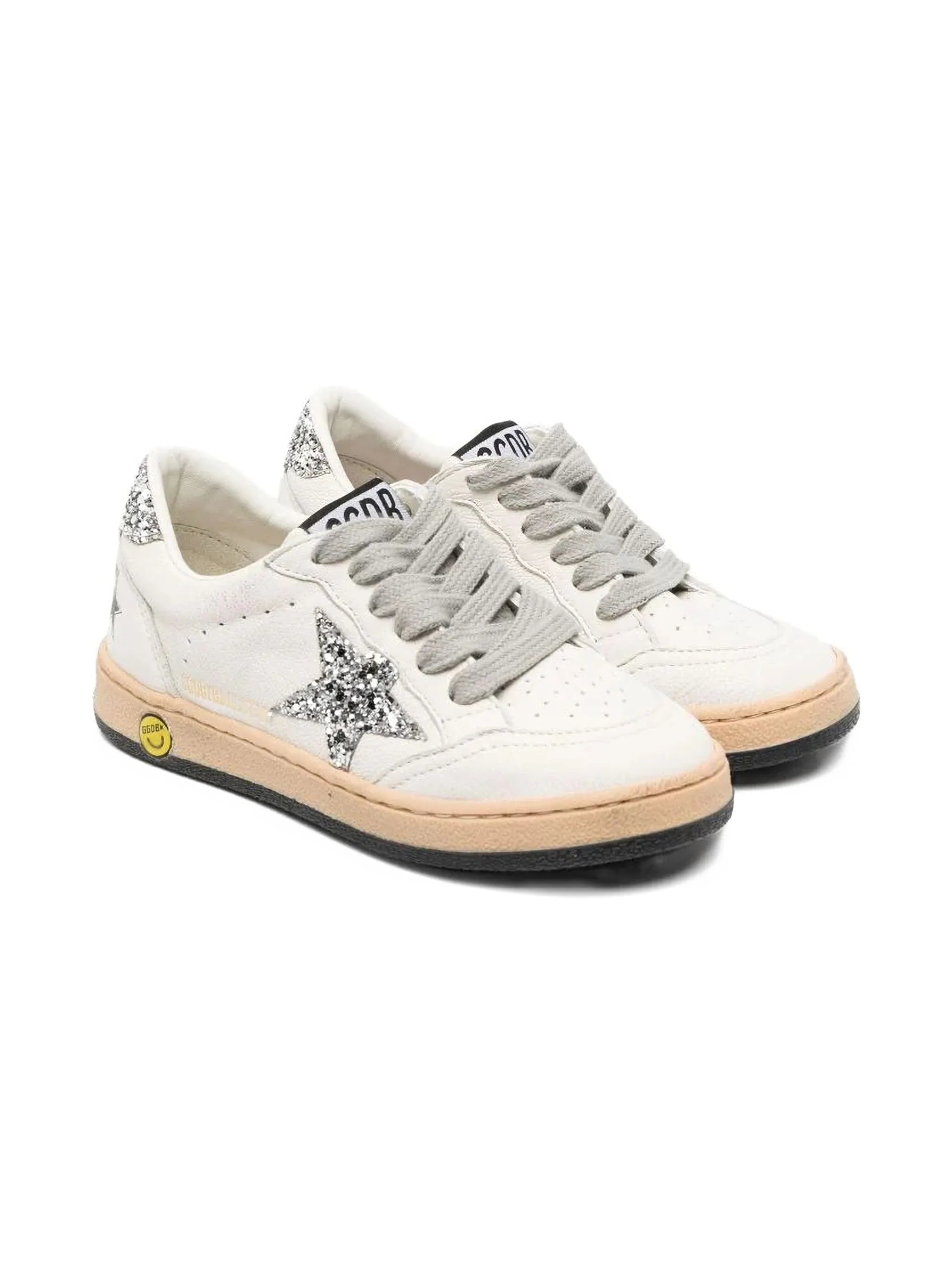 glitter-star low-top sneakers