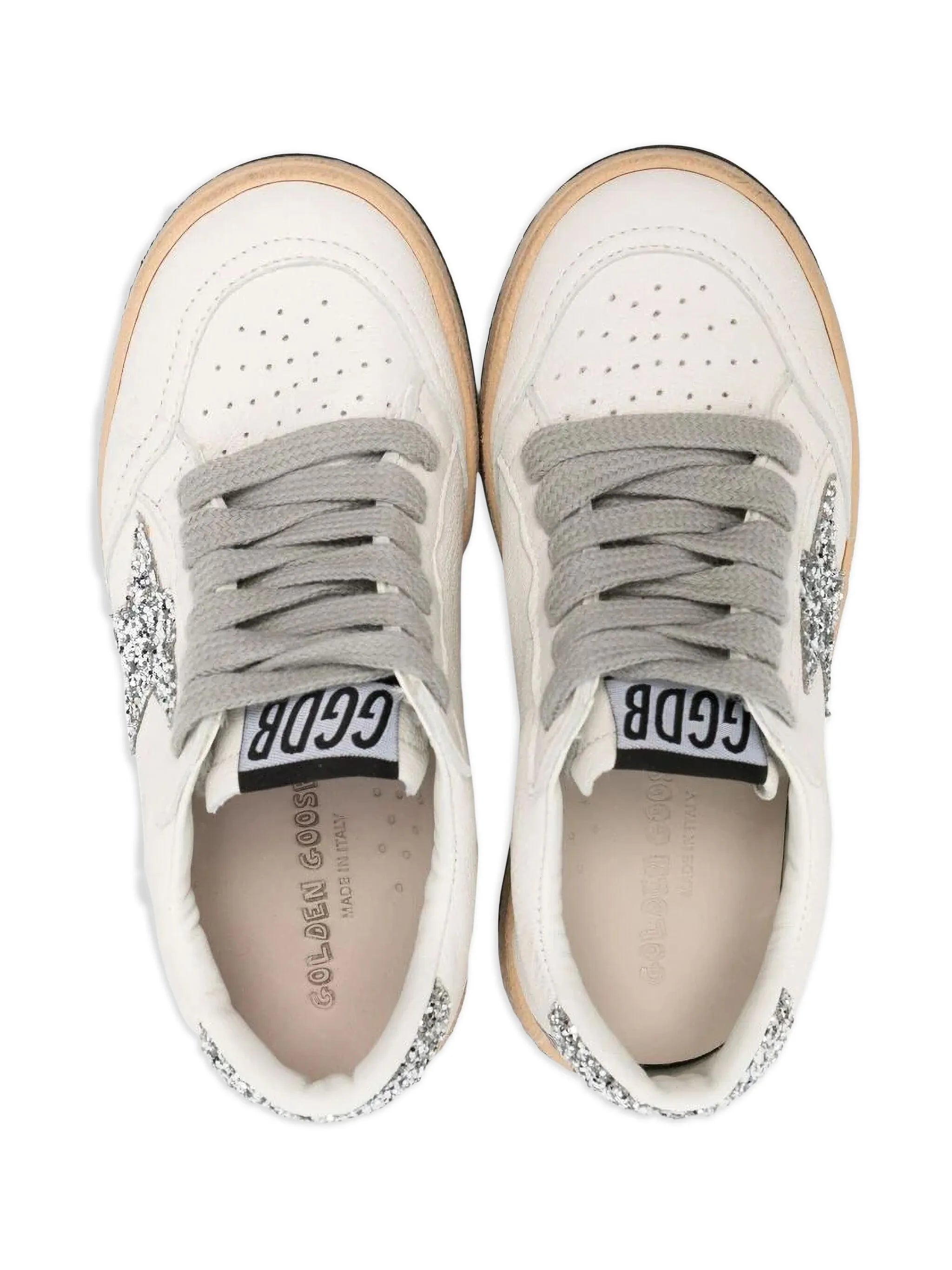 glitter-star low-top sneakers