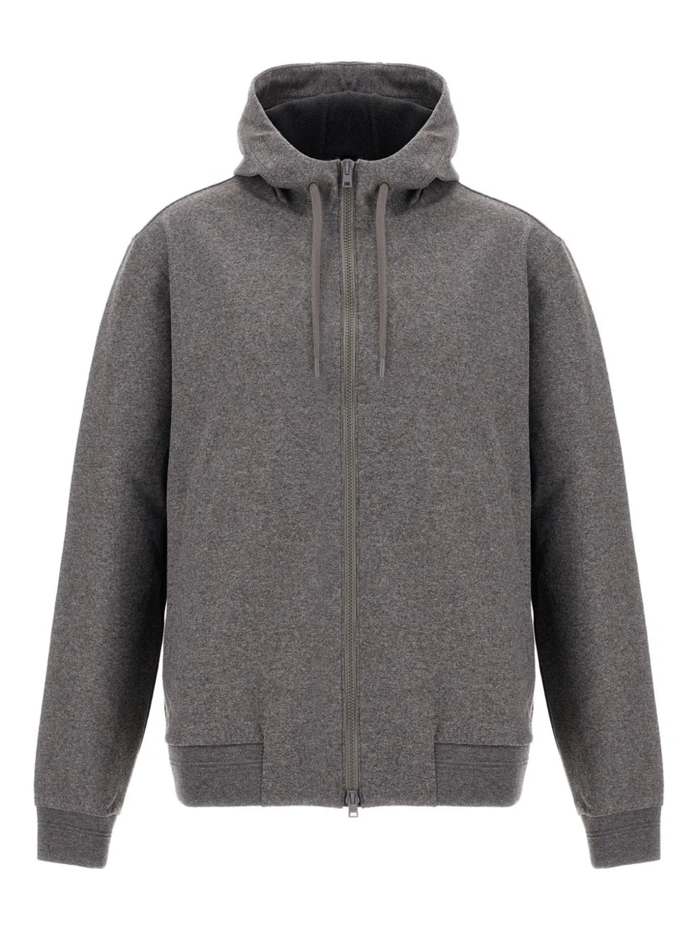 hooded zip-up jacket