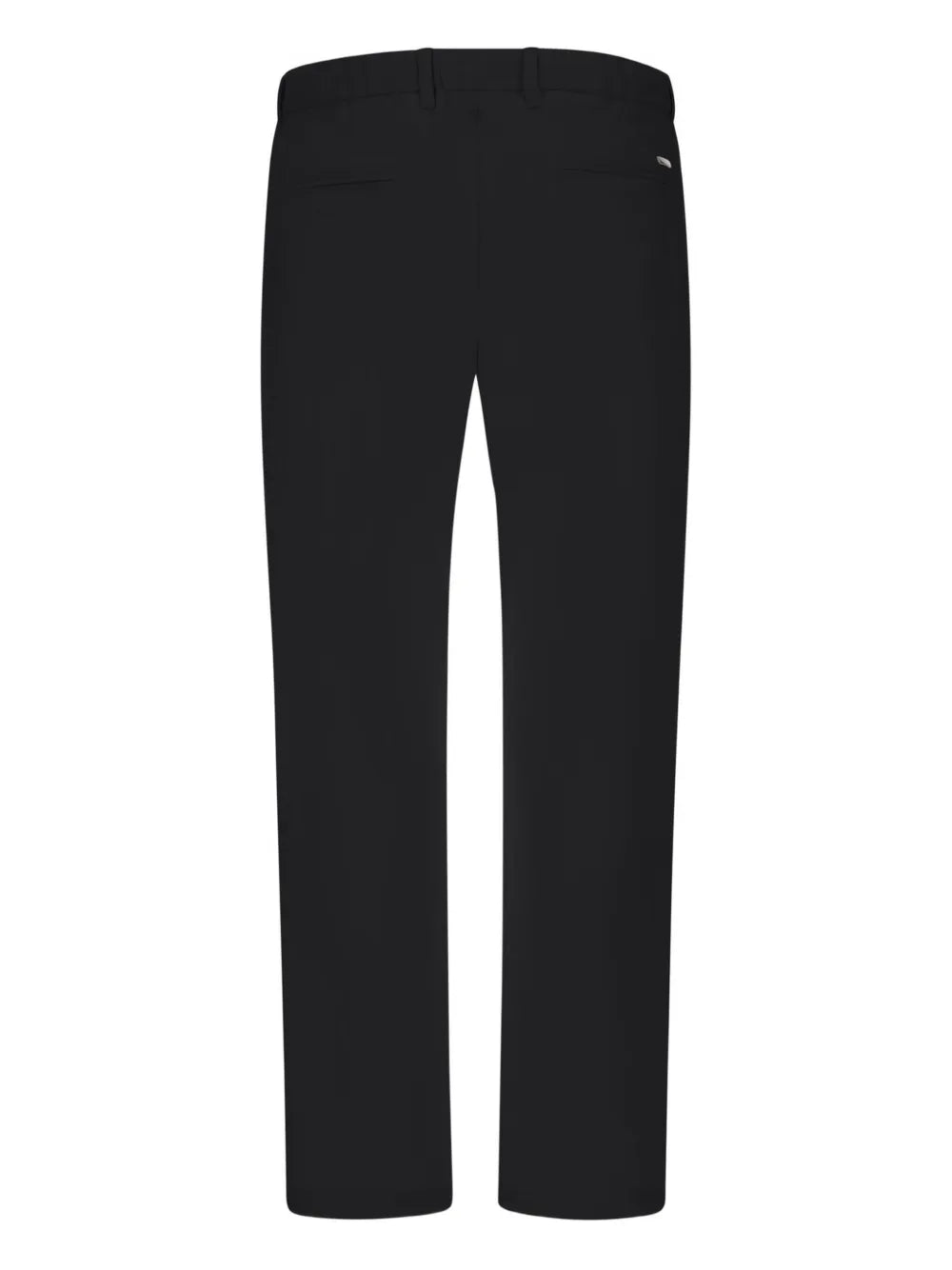 pleated straight-leg trousers