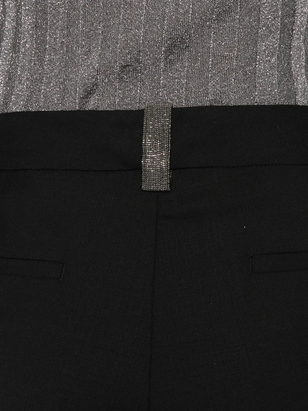 high-waisted tapered trousers
