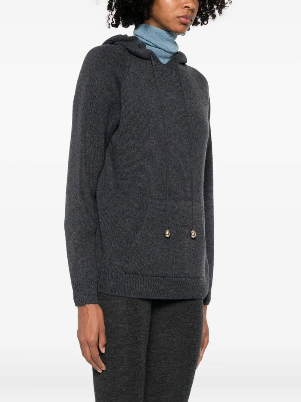 wool blend hoodie