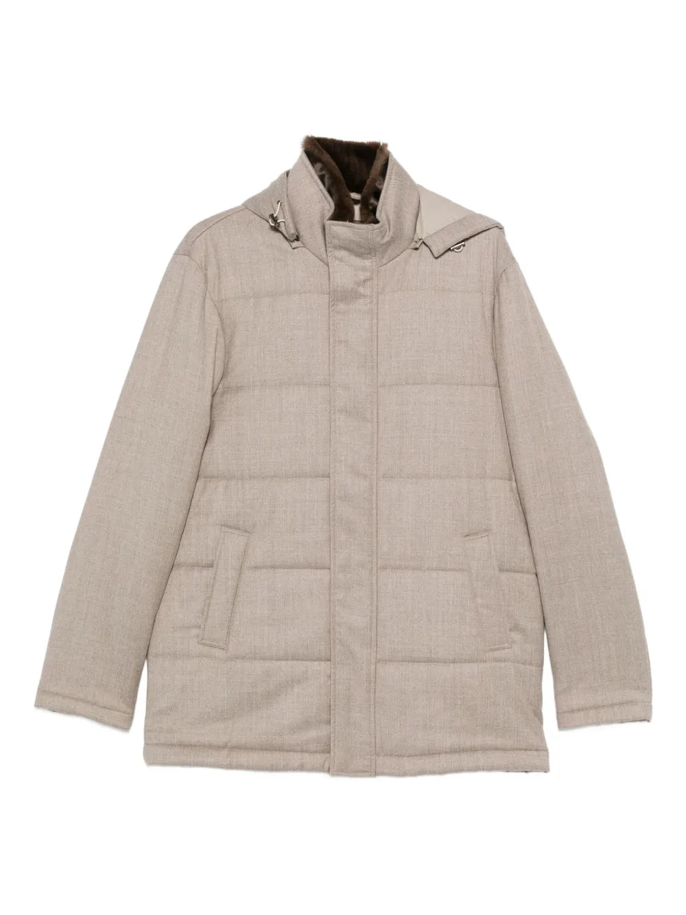 padded hooded jacket