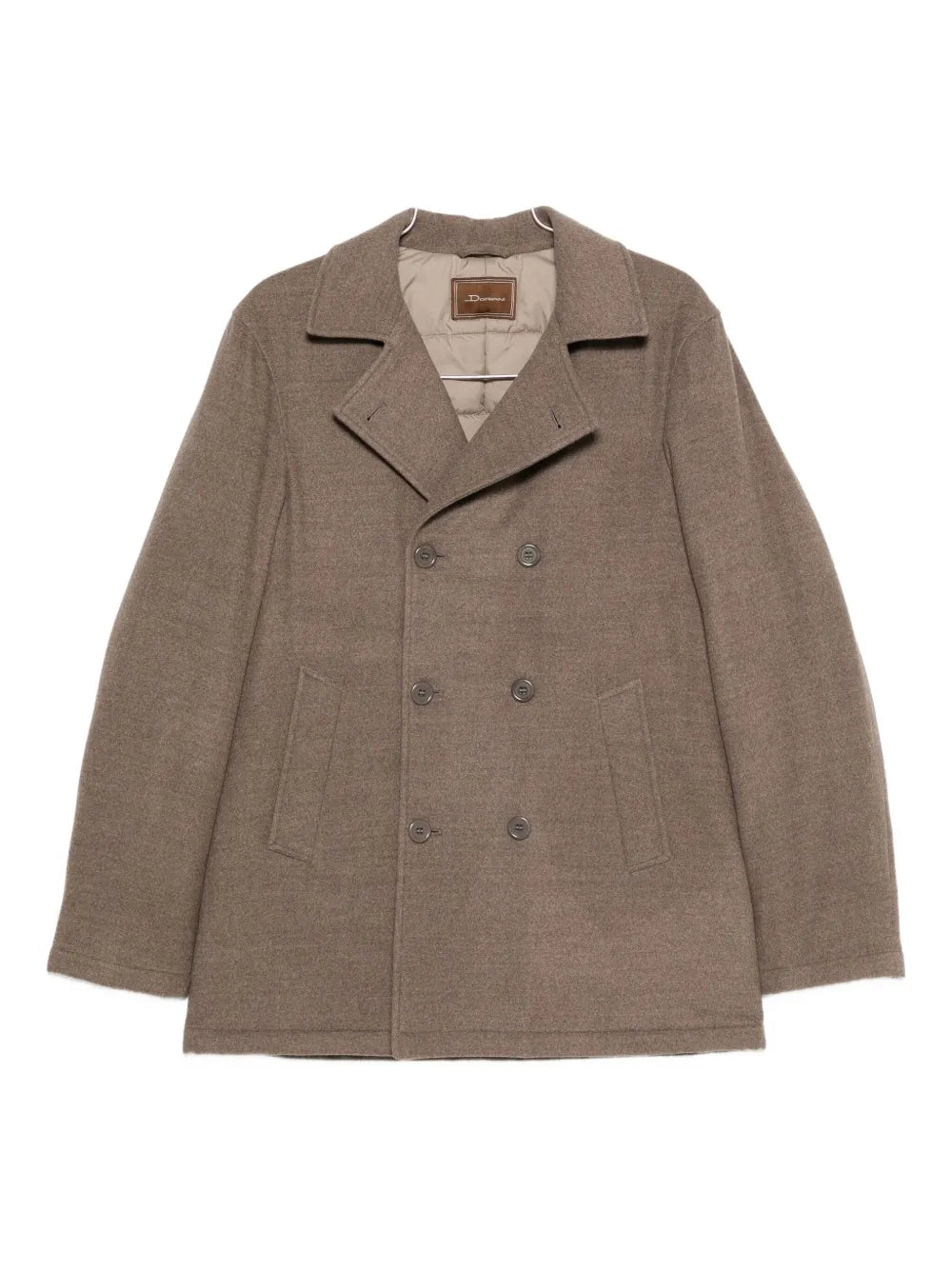 double-breasted cashmere coat