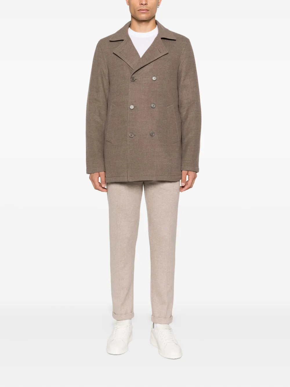 double-breasted cashmere coat
