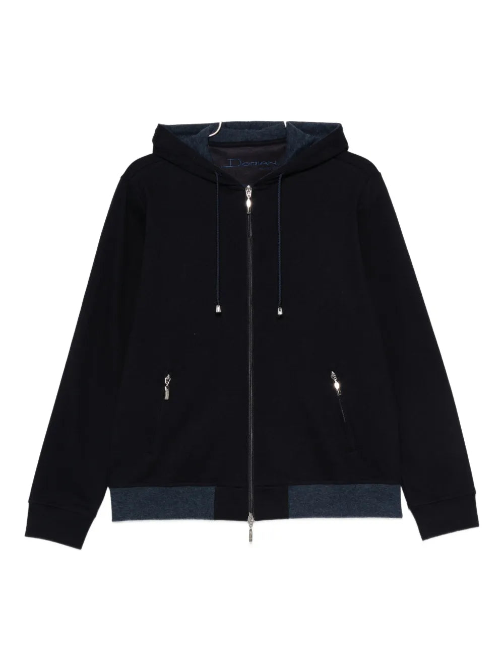 zip-fastening hoodie