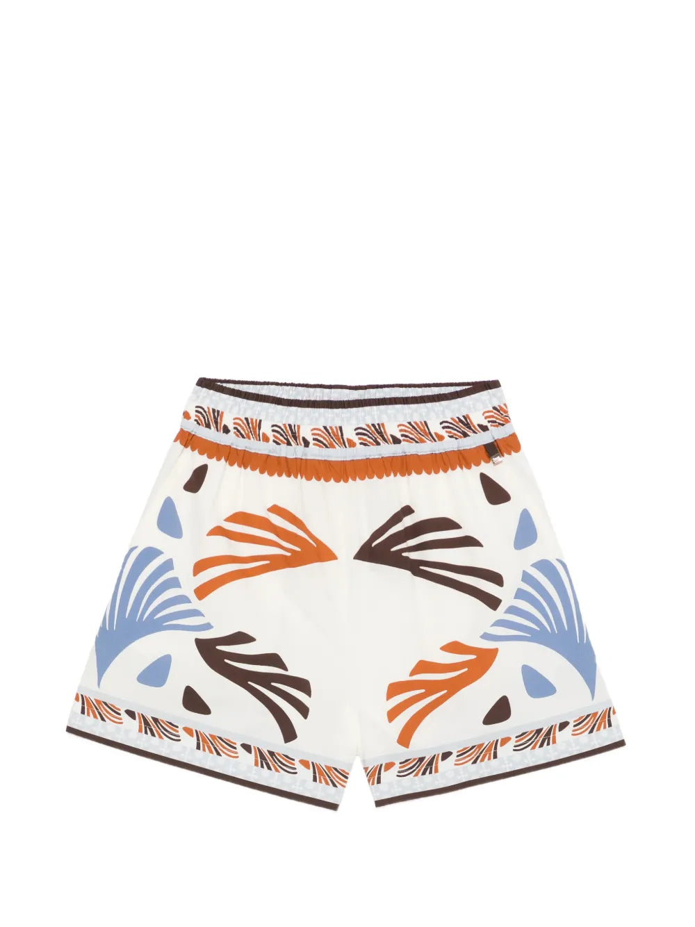 elasticated-waistband shorts