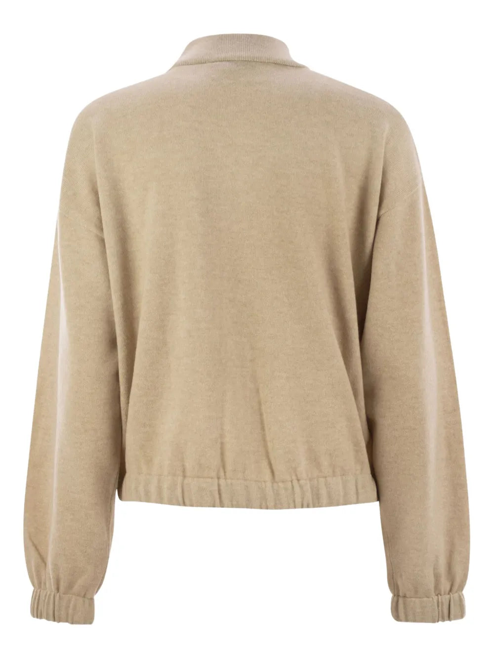 drawstring-neck bomber jacket