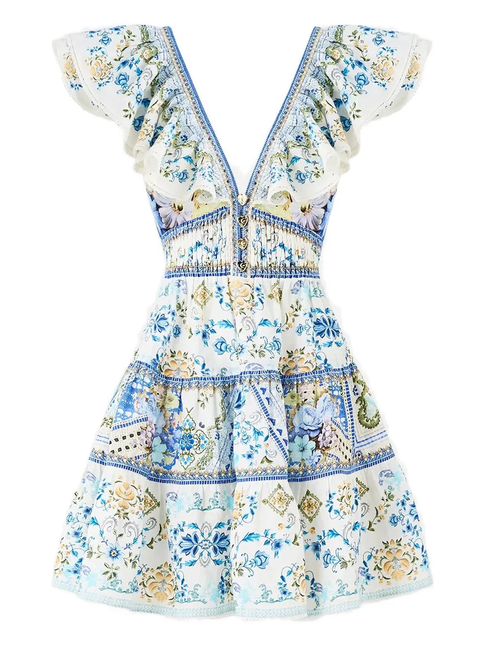 My Homespun Heart ruffled mini dress