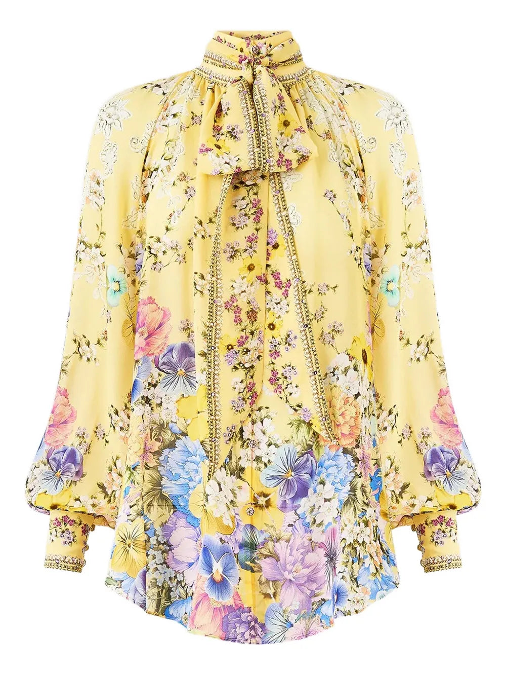 Darling Buds pussy-bow blouse